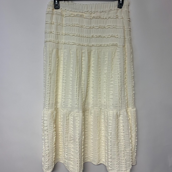 GLG Dresses & Skirts - GLG skirt L Ivory maxi lace fairy boho coquette feminine cottagecore festival